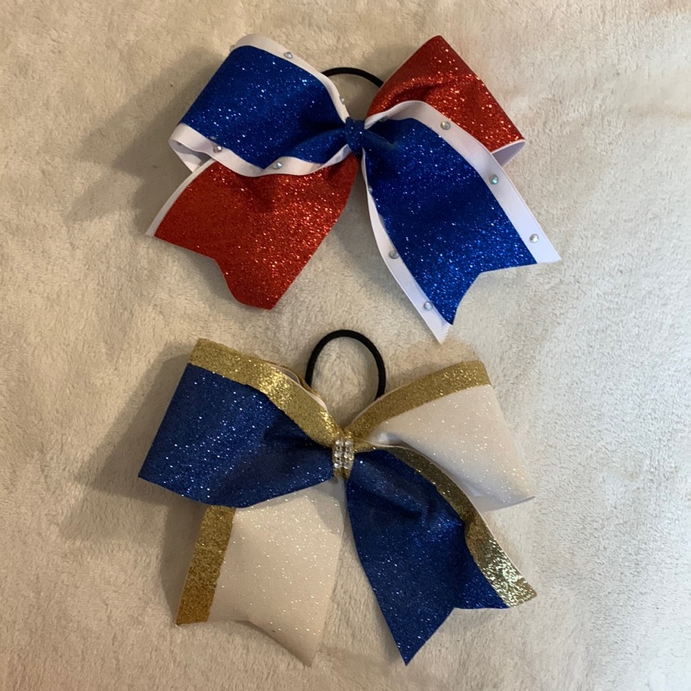 Cheer bows (2)